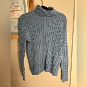 VTG L.L. Bean 100% Cotton Cable Knit Sweater